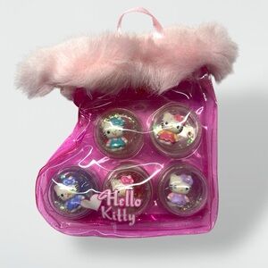 2005 Sanrio Pink Kids Hello Kitty Pink Stocking Boot Lip Balm Pack